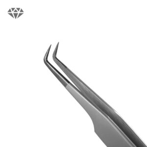 Eyelash Extension Tweezers Lovely Diamond Series, 90 degrees, 5 ja 7 mm